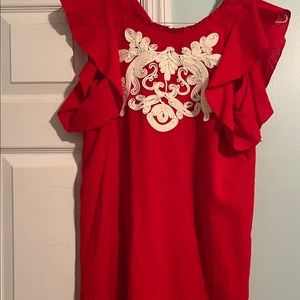 THML red dress with embroider